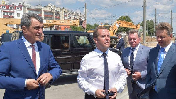 Рабочая поездка премьер-министра РФ Д. Медведева в Крымский федеральный округ