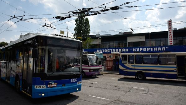 Автостанция Курортная на железнодорожном вокзале в Симферополе