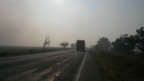 В крымском Раздолье ночью горел мусорный полигон
