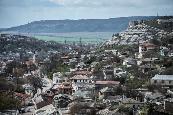 Вид на город Бахчисарай