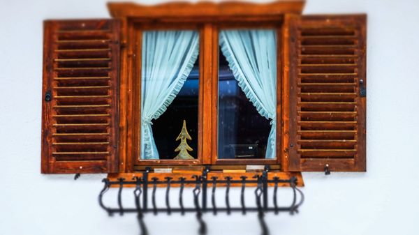 Окно жилого дома в Райт-им-Винкле,  Бавария