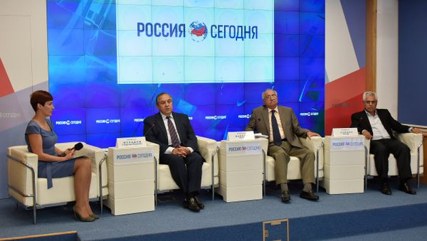 Пресс-конференция членов иорданской делегации общественно-политических деятелей