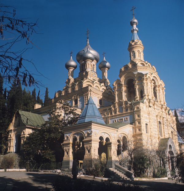 Ялта на старых фото. Собор Александра Невского