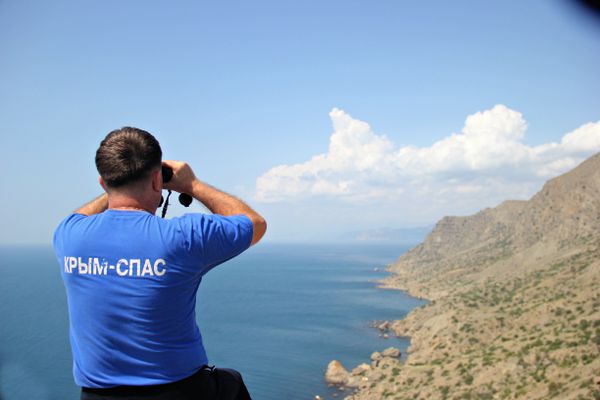 Рейд Судакского аварийно-спасательного отряда на мысе Меганом