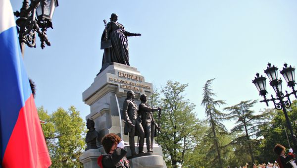 Открытие памятника Екатерине II в Симферополе