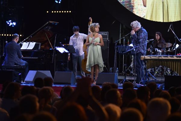 Музыканты из коллектива Legend of Brazil на финальном концерте  Koktebel Jazz Party-2016