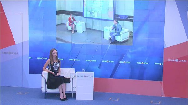 Пресс-конференция в формате видеомоста Москва — Симферополь с участием директора Международного детского центра Артек Алексея КАСПРЖАКА на тему: Артек: старт и особенности нового учебного года
