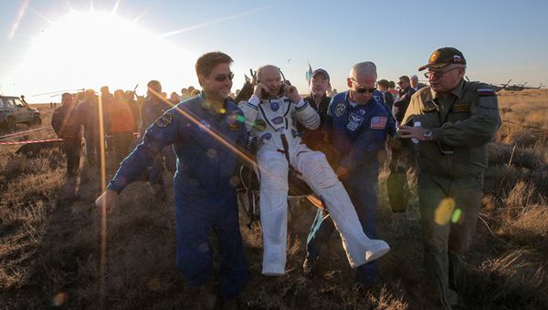 В Казахстане приземлилась капсула последнего в истории космоса Союза ТМА-20М