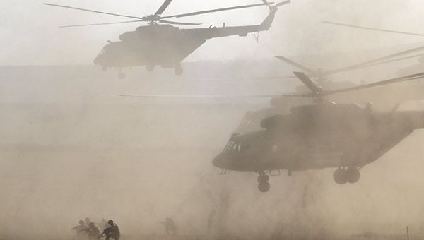 Военные учения российской армии на побережье Черного моря в Крыму. 9 сентября 2016