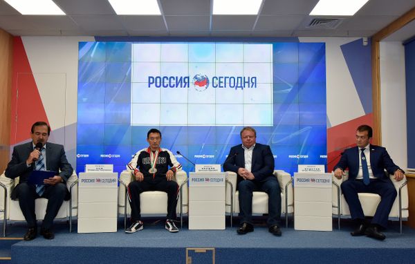 Пресс-конференция, посвященная победе крымчанина Владимир Ким на чемпионате мира по тхэквондо среди ветеранов по версии ITF