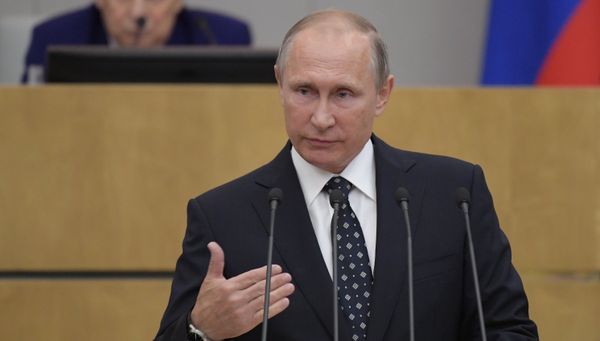 Президент РФ В. Путин принял участие в заседании Госдумы РФ седьмого созыва