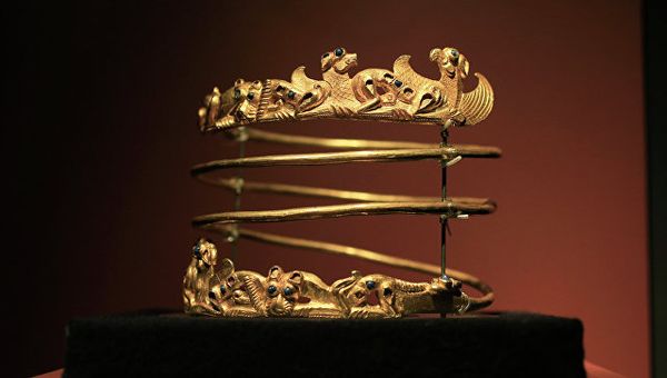 Экспонат выставки Крым: золото и секреты Черного моряв Амстердаме. Архивное фото
