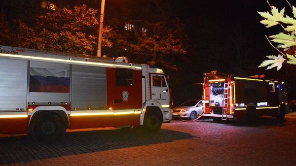 Пожар в многоквартирном доме в Севастополе