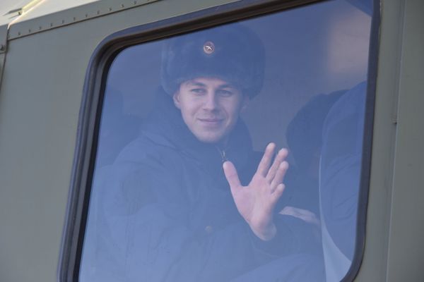 Отправка призывников в армию