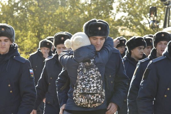 Отправка призывников в армию