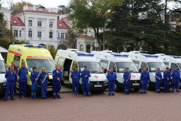 Передача машин скорой помощи в Севастополе 