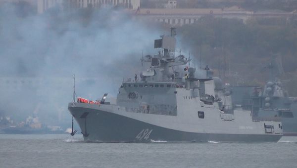 Фрегат ЧФ Адмирал Григорович отправился из Севастополя к берегам Сирии