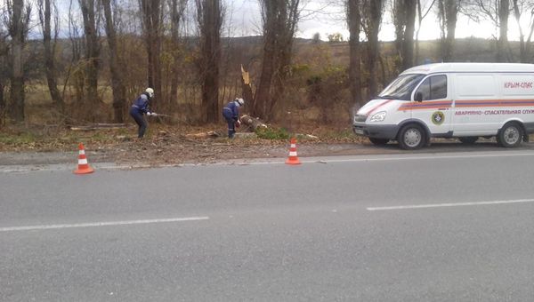 Ликвидация последствий непогоды в Крыму
