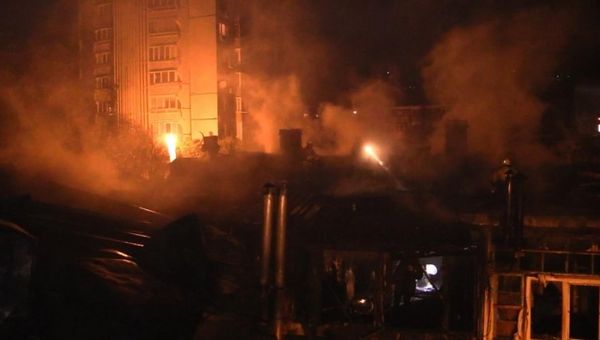 Пожар в Ялте. 15 ноября 2016 года