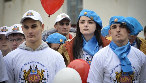 В КФУ прошла первая эстафета Защитник Тавриды