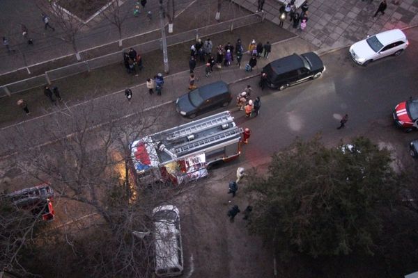 Пожар в девятиэтажном доме по пр. Победы в Симферополе