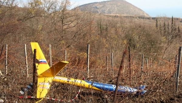 Падение частного вертолета под Алуштой