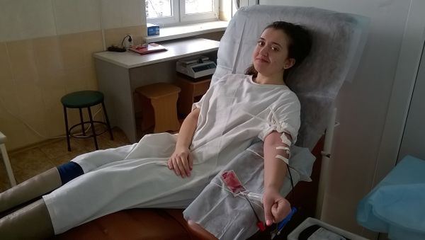 Бойцы студенческих трудовых отрядов Крымского федерального университета имени В.И. Вернадского приняли участие в донорской акции по сдаче крови
