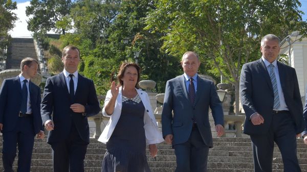 Рабочая поездка президента РФ В. Путина в Крым. Керчь, 2016 г 