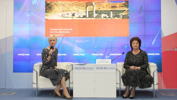 Пресс-конференция директора ГБУ Восточно-Крымский историко-культурный музей-заповедник Татьяны Умрихиной