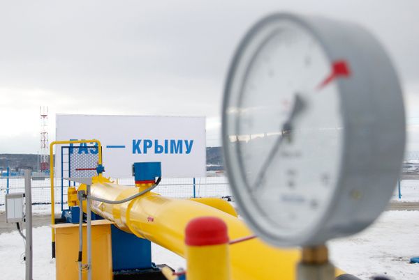 Начало подачи газа в Крым с материковой России