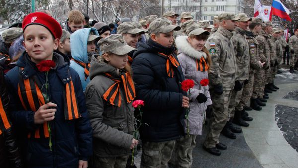 Открытие памятника Народному ополчению всех времен в Симферополе