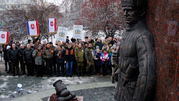 Открытие памятника Народному ополчению всех времен в Симферополе