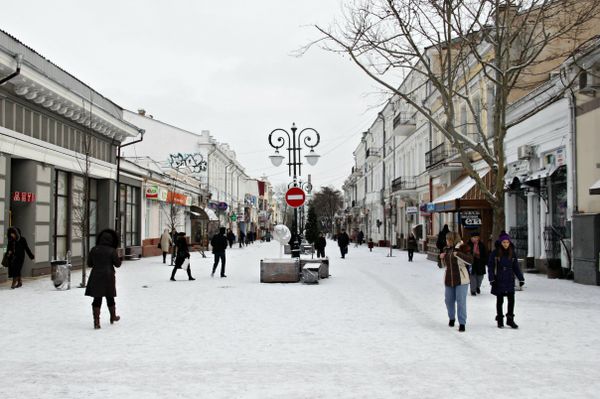 Незавершенная реконструкция центра Симферополя