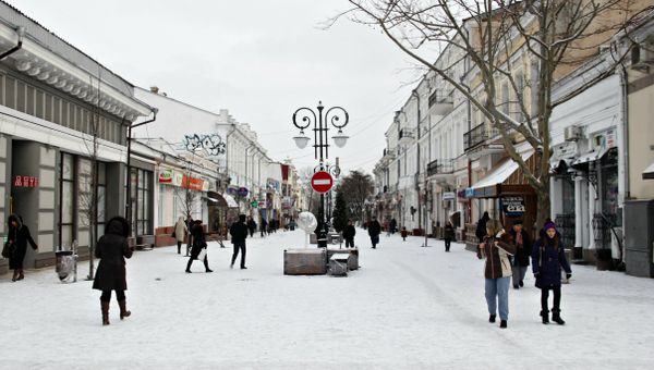 Незавершенная реконструкция центра Симферополя