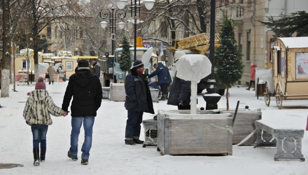 Незавершенная реконструкция центра Симферополя
