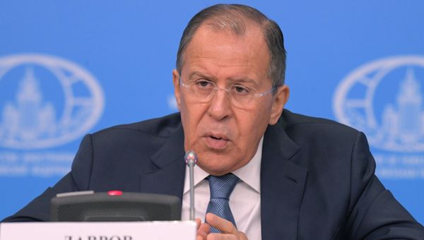 Пресс-конференция министра иностранных дел РФ С. Лаврова