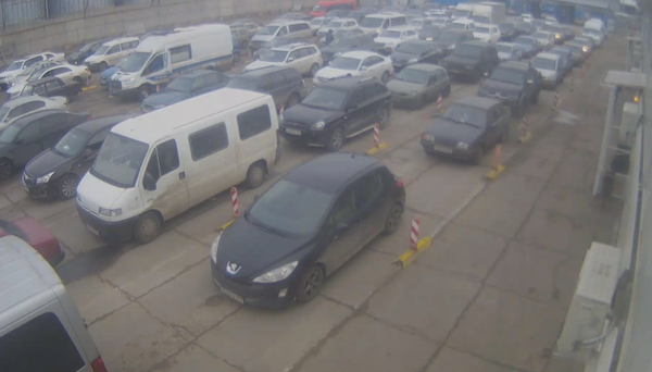 Очередь на Керченской переправе