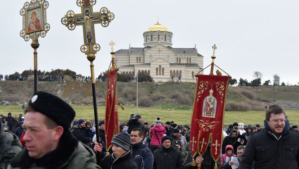 Праздник Крещения в Херсонесе