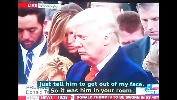 Неверные субтитры BBC во время инаугурации Дональда Трампа