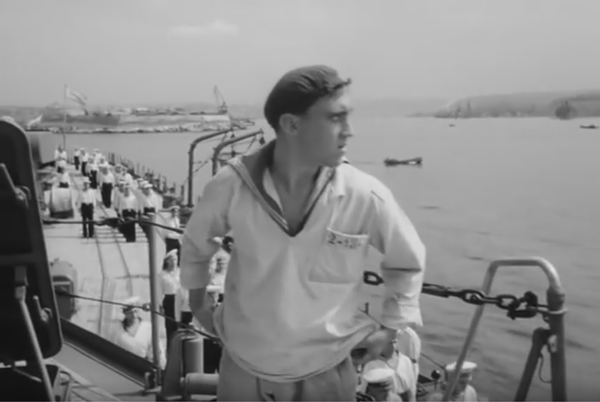 Стоп-кадр из фильма Увольнение на берег, режиссер Ф. Миронер (1961 год)