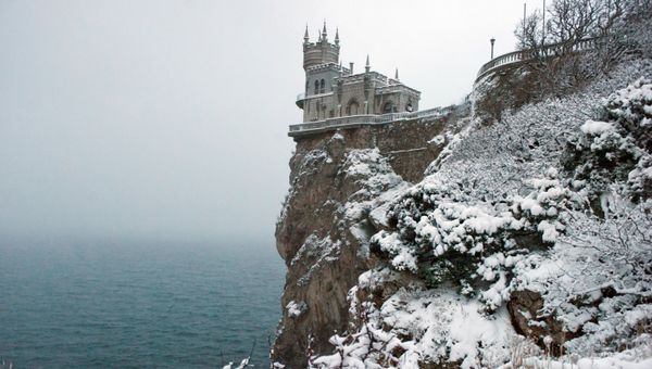 Снегопад в Ялте