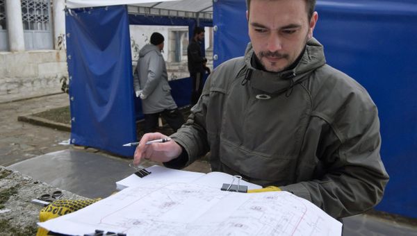 Реставрационные работы в Ханском дворце Бахчисарая