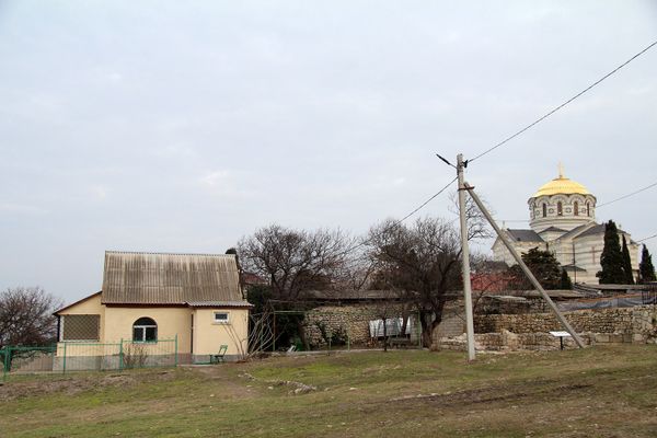 Херсонес, экспидиционный домик. Херсонес, экспидиционный домик.
