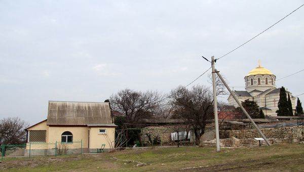Херсонес, экспидиционный домик.