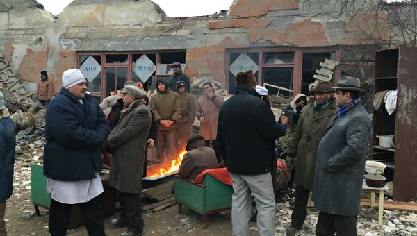 Съемки фильма Спитак, посвященного землетрясению в Армении