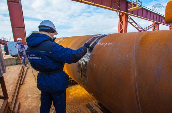 Контроль качества на стройке моста через Керченский пролив
