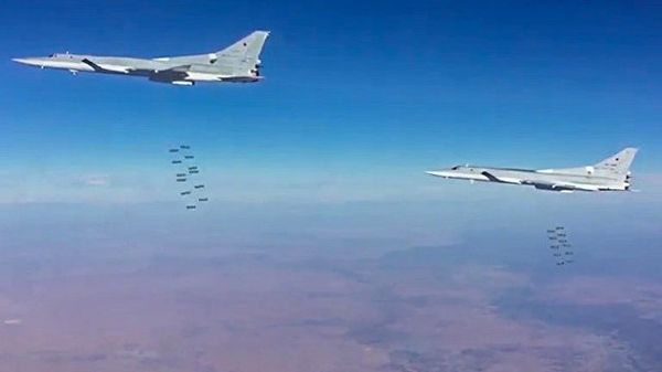 Бомбардировщики-ракетоносцы ВКС РФ Ту-22МЗ