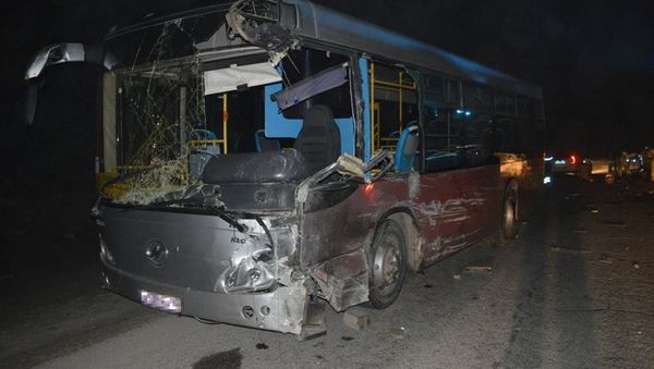 ДТП с участием автобуса и фургона ДТП с участием автобуса и фургона
