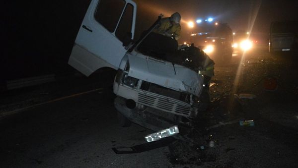 ДТП с участием автобуса и фургона ДТП с участием автобуса и фургона