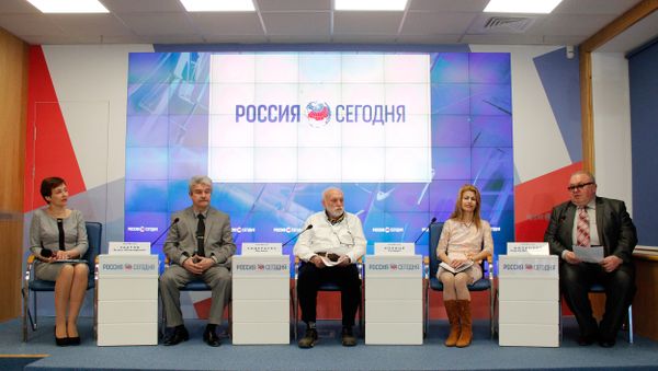 Пресс-конференция, посвященная презентации музыкальной трагедии Троянки
